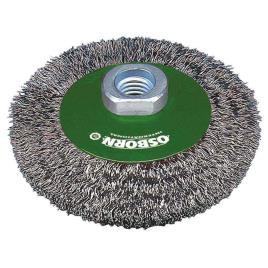 Osborn 0002512342 M14 100x20x20 Corrugated Steel Conical Brush Prateado