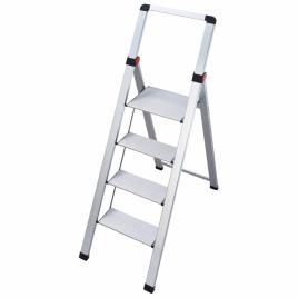 Gierre Bs400 4 Escalones Aluminum Ladder Prateado