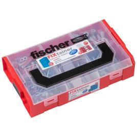 Fischer Group Fixtainer Screws Box 306 Pieces Prateado