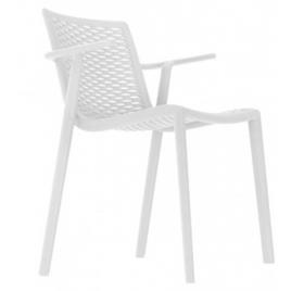 Resol Netkat Chair With Arms Branco