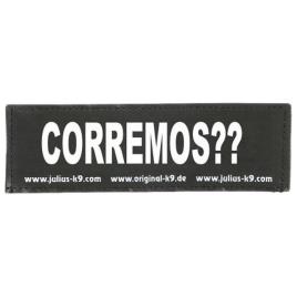 Julius K-9 Harness Label Corremos?? 2 Units Preto Small