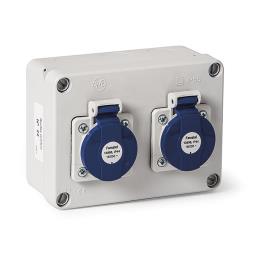 Famatel 3064 2p Tt Watertight Box 2 Outlets Branco