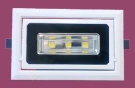 Projector Encastrar Retangular LED COB 30w Branco Natural