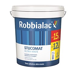 Tinta de interior STUCOMAT, BRANCO ULTRA-MATE, 12L+3L DE OFERTA