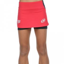 Falda Bullpadel Wpt Resoba Jr Carmesi Fluor Niña Rojo 14