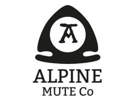 Alpine Mute Co. Violino / Viola Muda Escudo Estilo com Inserção de Latão Branc