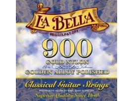 La Bella Conjunto de Cordas Clássico Triplo Nylon Nylon & Amp; Baixos Polidos E