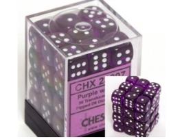 Jogo de Dados  Translucent Dice Block (Roxo - 36 Peças)