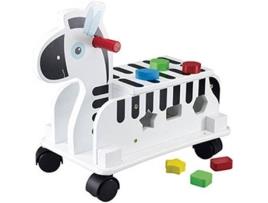 Mota FIRST LEARNING Zebra de madera correpasillos