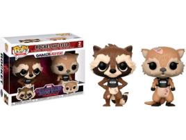 Conjunto de Figuras FUNKO POP! Marvel Guardians of the Galaxy Rocket e Lyla