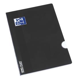 Oxford Caderno Agrafado OpenFlex, A4, 48 Folhas, Pautado, Polipropileno, Preto