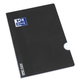 Caderno Agrafado OpenFlex, A4, 48 Folhas, Pautado, Polipropileno, Preto