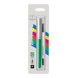 PARKER Esferográfica Rollerball Recarregável Jotter Originals, Ponta Média, Corpo Verde, Tinta Preta