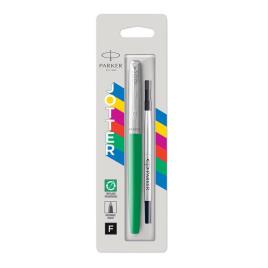 PARKER Esferográfica Rollerball Recarregável Jotter Originals, Ponta Média, Corpo Verde, Tinta Preta