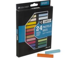 Estojo de Cartão Pastel CAMPUS Seco Raphael 24 cores