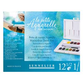 SENNELIER Caixa de Viagem Aguarelas 'La Petite Aquarelle', 12 Pastilhas