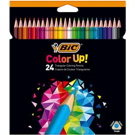 BIC Lápis de Cor Intensity, Corpo Triangular, 24 Cores