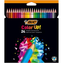 BIC Lápis de Cor Intensity, Corpo Triangular, 24 Cores