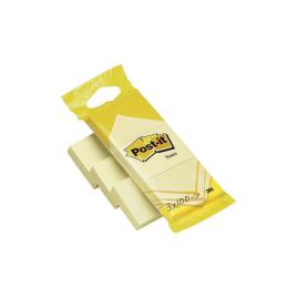 Bloco Notas Aderentes 38 x 51 mm, Canary Yellow™, Pack 3, 100 folhas