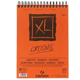 Bloco de desenho A3 XL Croquis Horizontal espiralado 90 gramas - 120 folhas CANSON