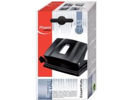Furador MAPED Essentials E4024 Preto (2 Furos - Capacidade de Perfuração: 25 Folhas)