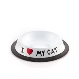 Comedouro para animais de estimação I Love My Cat