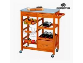 Carrinho de Cozinha de Madeira