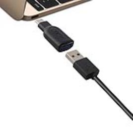 Adaptador USB 3.0 para USB-C 3.1 Preto