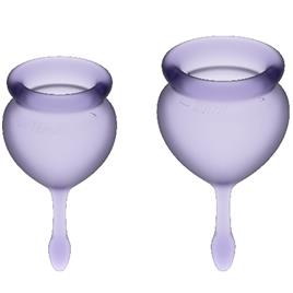 SATISFYER SENTIR BOM MENSTRUAL CUP ROXO 15 + 20ML