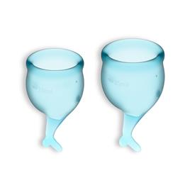 Copo Menstrual Sirena Azul Claro