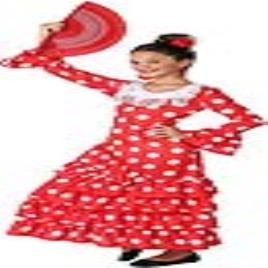 Fantasia para Crianças Sevilhana Vermelho - 7-9 Anos
