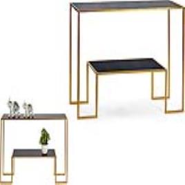 Hall de Entrada Gift Decor Preto Metal (112 x 77 x 33 cm)