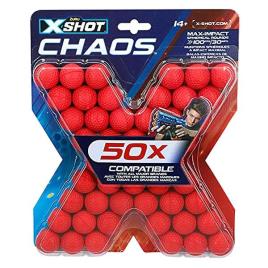 Recarga de Bolas de Bala para Pistola (50 pcs) Vermelho