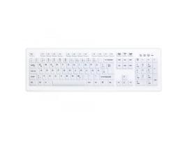 Teclado Lavável Desinfetável  AK-C8100F USB Branco