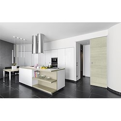 Porta de correr PVC DOOR IN BOX 87X210CM CINZA