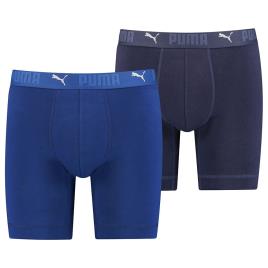 Puma Sport Long Boxer 2 Units Azul L
