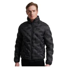 Superdry Studios Heat Seal Quilt Jacket Preto 2XL