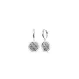 Guess Round Harmony Jube01158jwrht Earrings Prateado
