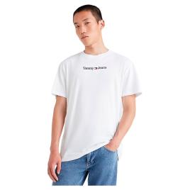 Tommy Jeans Classic Linear Logo Short Sleeve Shirt Branco M
