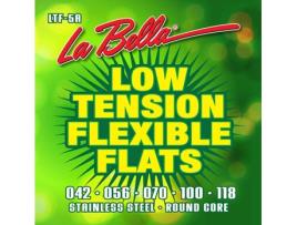 La Bella Conjunto de Cordas Baixo Elétrico de 5 Cordas Núcleo Redondo de Aço Inox