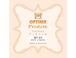 Optima Conjunto de Cordas Para Violino 4/4 Aço / Cromado