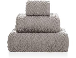 Toalha de Banho BEST INTERIOR Chevron (Castanho - Algodão - 70x140 cm)