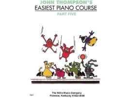 Livro de Métodos Musicais JOHN THOMPSONS Easiest Piano Course Part 5 (Para Piano - Idioma: Inglês)