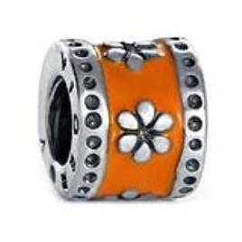 Miçangas Femininas Viceroy Vmm0088-04 Laranja (1 Cm)