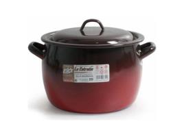 Caçarola com Tampa  Aço esmaltado vitrificado - Ø 26 cm - 10 L