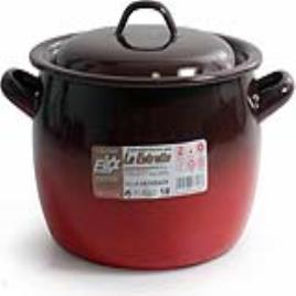 Caçarola com Tampa  Aço esmaltado vitrificado - Ø 24 cm - 7 L