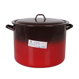 Caçarola com Tampa  Aço esmaltado vitrificado - Ø 32 cm - 18 L