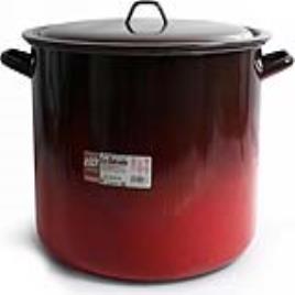 Caçarola com Tampa  Aço esmaltado vitrificado - Ø 30 cm - 16 L