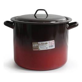 Caçarola com Tampa  Aço esmaltado vitrificado - Ø 26 cm - 11 L