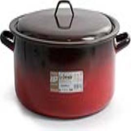 Caçarola com Tampa  Aço esmaltado vitrificado - Ø 36 cm - 15 L